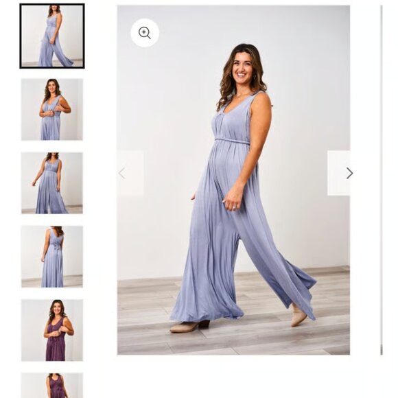 Latched Mama The Momper Sleeveless Maxi Nursing Momper Blush Mauve size Standard - Picture 12 of 12